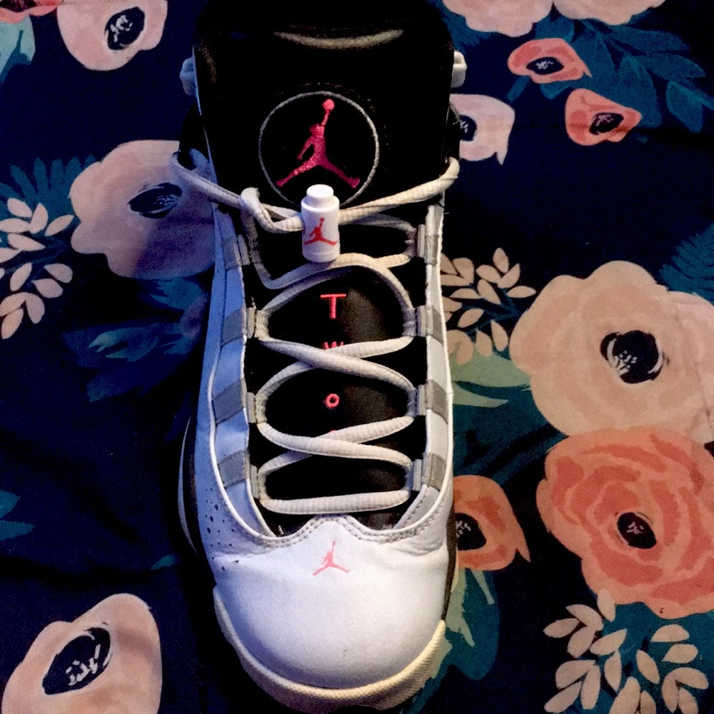 Nike Girls Air Jordan 6 Ring Black Pink White